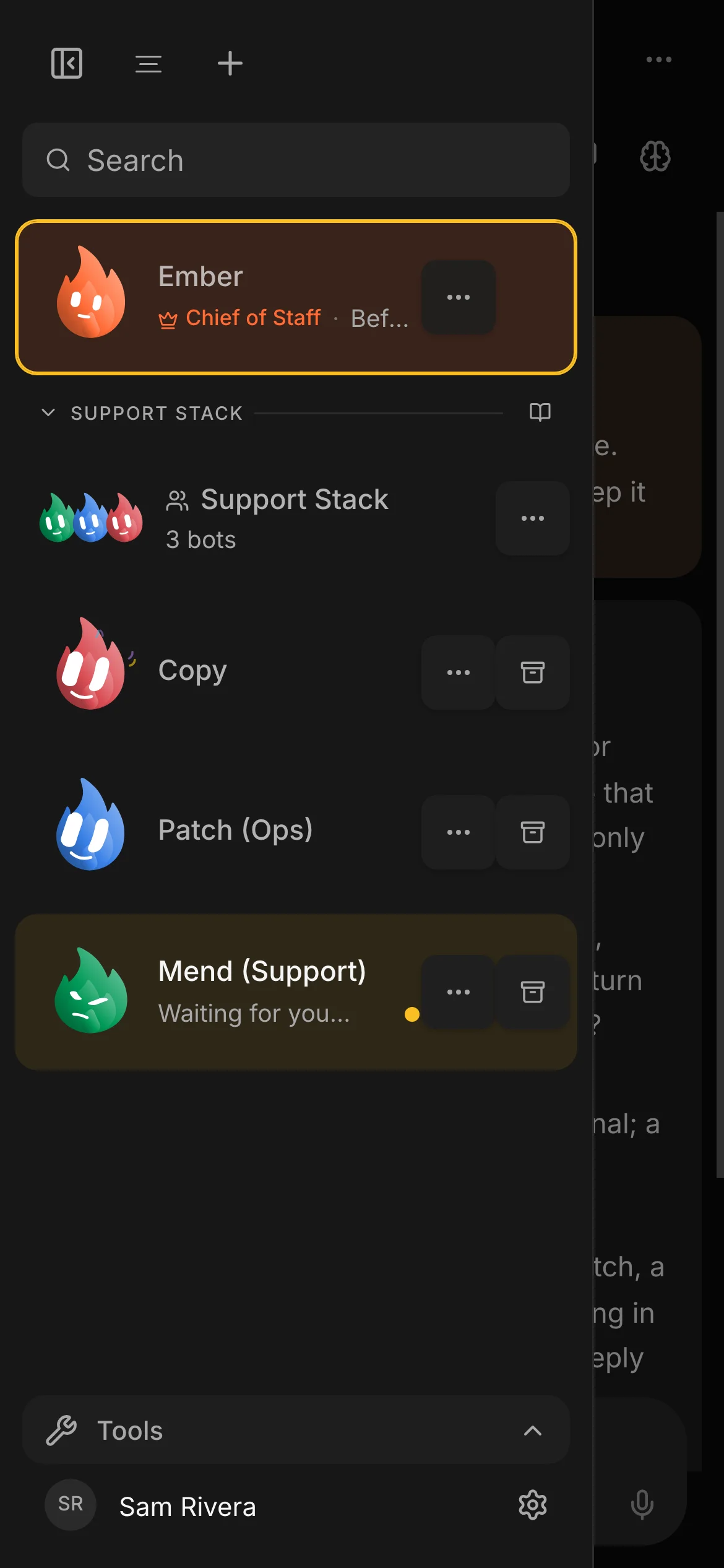 Your team on your phone